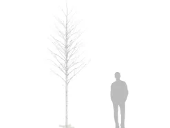 vidaXL LED-Birke Warmweiß 672 LEDs 400 cm