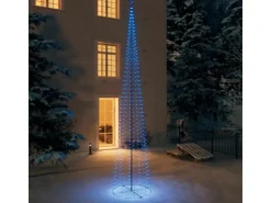 vidaXL LED-Weihnachtsbaum Kegelform Blau 752 LEDs Dekoration 160x500 cm