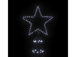 vidaXL LED-Weihnachtsbaum Kegelform Kaltweiß 3000 LEDs 230x800 cm