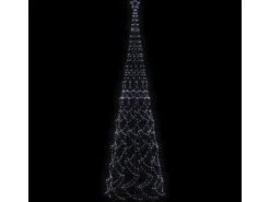 vidaXL LED-Weihnachtsbaum Kegelform Kaltweiß 3000 LEDs 230x800 cm