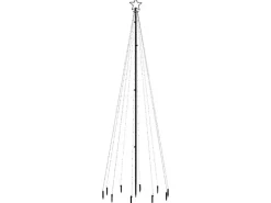 vidaXL LED-Weihnachtsbaum mit Erdnägeln Warmweiß 310 LEDs 300 cm