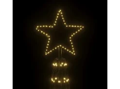 vidaXL LED-Weihnachtsbaum Kegelform Warmweiß 3000 LEDs 230x800 cm