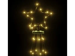 vidaXL LED-Weihnachtsbaum Kegelform Warmweiß 108 LEDs 70x180 cm