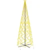 vidaXL LED-Weihnachtsbaum Kegelform Warmweiß 1400 LEDs 160x500 cm