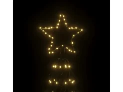 vidaXL LED-Weihnachtsbaum Kegelform Warmweiß 1400 LEDs 160x500 cm