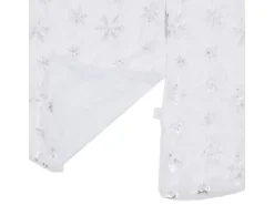 vidaXL Luxus-Weihnachtsbaumdecke Weiß 150 cm Kunstpelz