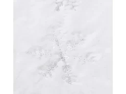 vidaXL Luxus-Weihnachtsbaumdecke Weiß 150 cm Kunstpelz