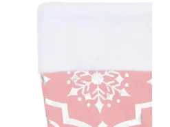 vidaXL Luxus-Weihnachtsbaumdecke mit Socke Rosa 150 cm Stoff
