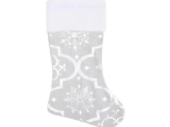 vidaXL Luxus-Weihnachtsbaumdecke mit Socke Weiß 90 cm Stoff