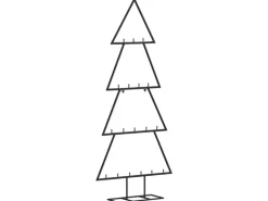 vidaXL Metall-Weihnachtsbaum für Dekorationen Schwarz 90 cm Modell 1