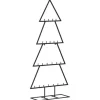 vidaXL Metall-Weihnachtsbaum für Dekorationen Schwarz 125 cm Modell 4