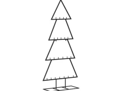 vidaXL Metall-Weihnachtsbaum für Dekorationen Schwarz 125 cm Modell 4