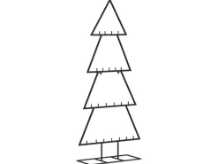 vidaXL Metall-Weihnachtsbaum für Dekorationen Schwarz 125 cm Modell 4