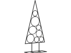 vidaXL Metall-Weihnachtsbaum Deko Schwarz 60 cm Modell 3