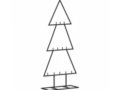 vidaXL Metall-Weihnachtsbaum Deko Schwarz 60 cm Modell 4