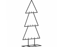 vidaXL Metall-Weihnachtsbaum Deko Schwarz 60 cm Modell 4