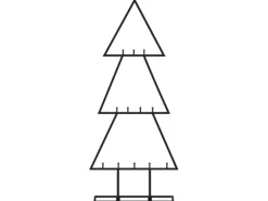 vidaXL Metall-Weihnachtsbaum Deko Schwarz 60 cm Modell 4