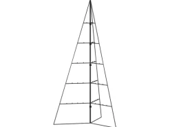 vidaXL Metall-Weihnachtsbaum für Dekorationen Schwarz 100 cm