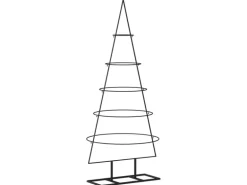 vidaXL Metall-Weihnachtsbaum für Dekorationen Schwarz 125 cm Modell 1