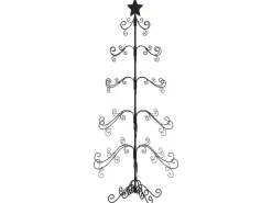 vidaXL Metall-Weihnachtsbaum für Dekorationen Schwarz 150 cm