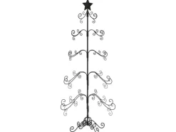 vidaXL Metall-Weihnachtsbaum für Dekorationen Schwarz 150 cm