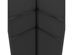 vidaXL Pavillon mit Doppeldach & LED-Lichterkette 3x3 m Anthrazit