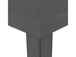 vidaXL Pavillon mit Doppeldach & LED-Lichterkette 3x3 m Anthrazit