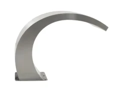 vidaXL Pool-Wasserfall mit LEDs Edelstahl 30x60x45 cm