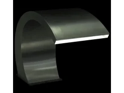 vidaXL Pool-Wasserfall mit LEDs Edelstahl 30x60x45 cm