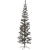 vidaXL Schlanker Weihnachtsbaum Schwarz 180 cm