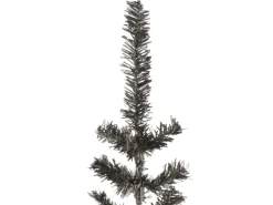 vidaXL Schlanker Weihnachtsbaum Schwarz 210 cm
