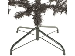 vidaXL Schlanker Weihnachtsbaum Schwarz 210 cm