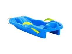 vidaXL Schlitten mit Bremsen Blau 87x40x18 cm Polypropylen