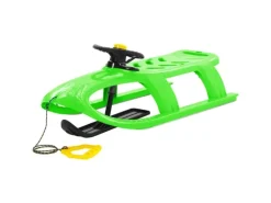 vidaXL Schlitten mit Lenkrad Grün 102,5x40x23 cm Polypropylen