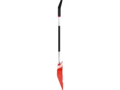 vidaXL Schneeschaufel Rot 136 cm Aluminium