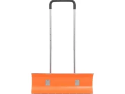 vidaXL Schneeschieber mit Teleskopgriff Orange 96 cm Stahl