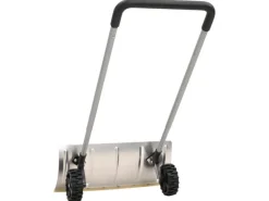 vidaXL Schneeschieber mit Teleskopgriff Silbern 61 cm Stahl
