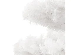 vidaXL Spiral-Weihnachtsbaum mit Ständer und LEDs Weiß 150 cm PVC