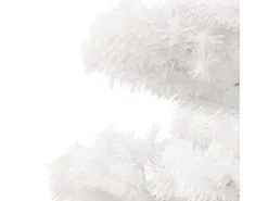 vidaXL Spiral-Weihnachtsbaum mit Ständer und LEDs Weiß 180 cm PVC