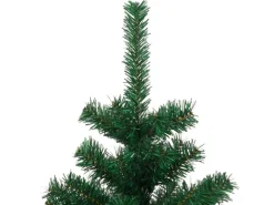 vidaXL Spiral-Weihnachtsbaum mit Ständer und LEDs Grün 150 cm PVC