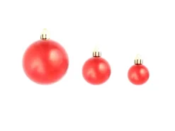 vidaXL 100-tlg. Weihnachtskugel-Set 3/4/6 cm Rot