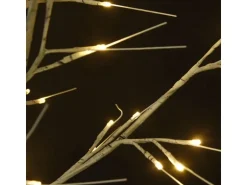 vidaXL Weihnachtsbaum 200 LEDs 2,2 m Warmweiß Weide Indoor Outdoor