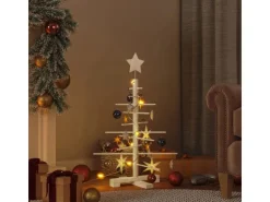 vidaXL Weihnachtsbaum Holz Zum Schmücken 75 cm Massivholz Kiefer