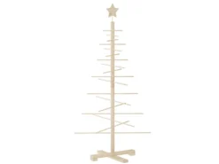 vidaXL Weihnachtsbaum Holz Zum Schmücken 125 cm Massivholz Kiefer