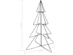 vidaXL Weihnachtsbaum in Kegelform 240 LEDs Innen und Außen 115x150 cm