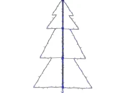 vidaXL Weihnachtsbaum Kegelform 160 LEDs Indoor Outdoor 78x120 cm Modell 2