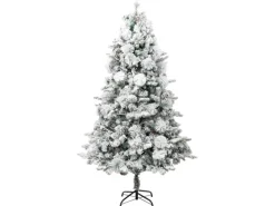 vidaXL Weihnachtsbaum mit LEDs   Zapfen Beschneit 225 cm PVC   PE Modell 1