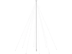 vidaXL Weihnachtsbaum-Lichterkette Indoor Outdoor 1300 LEDs Bunt 8 m