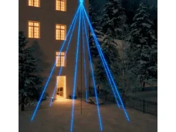 vidaXL Weihnachtsbaum-Lichterkette Indoor Outdoor 1300 LEDs Blau 8 m