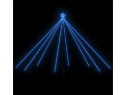 vidaXL Weihnachtsbaum-Lichterkette Indoor Outdoor 576 LEDs Blau 3,6 m